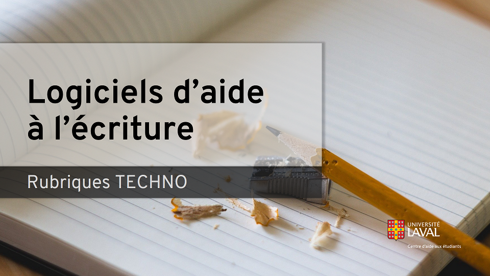 Logiciels d'aide à l'écriture