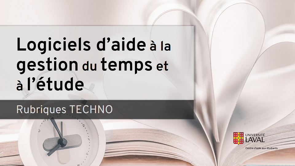 Logiciels d'aide à la gestion du temps et à l'étude